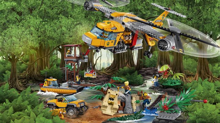 Immagine prodotto LEGO Elicottero Jungle Air Drop (60162, LEGO City)