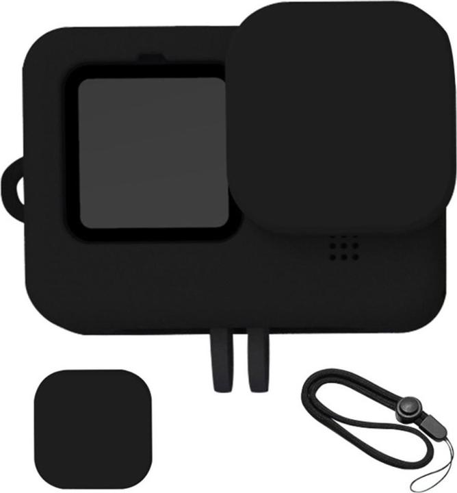 Ueli Express Couverture en silicone avec protection de la lentille (GoPro Hero 9, GoPro Hero 11, GoPro Hero 10, GoPro Hero 12)