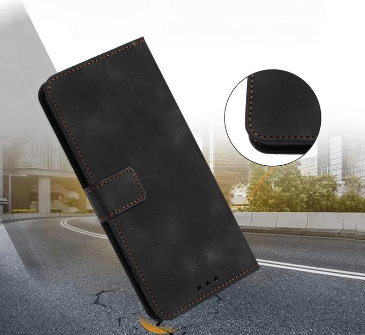 Produktbild Cover-Discount Galaxy A55 – Wildleder Look Etui im Vintage Design (Samsung Galaxy A55)