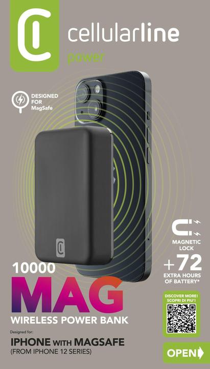 Produktbild Cellularline Mag 10000 (10000 mAh, 18 W, 38.50 Wh)