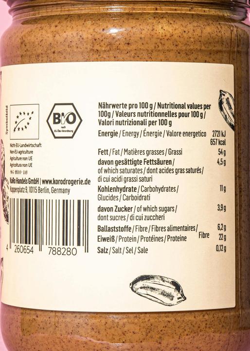 Produktbild KoRo Bio Erdnussbutter mit Haut (6000 g)