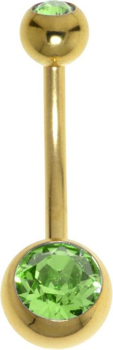 Bijouteria Bauchpiercing (Edelstahl, PVD Beschichtung, Swarovski Kristall)