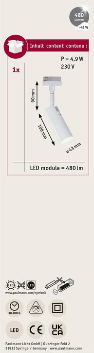Actual product image Paulmann URail Tubo (415 lm)