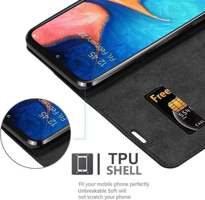 Actual product image Cadorabo Book Invisible Magnet Cover (Samsung Galaxy A10e, Samsung Galaxy A20e)