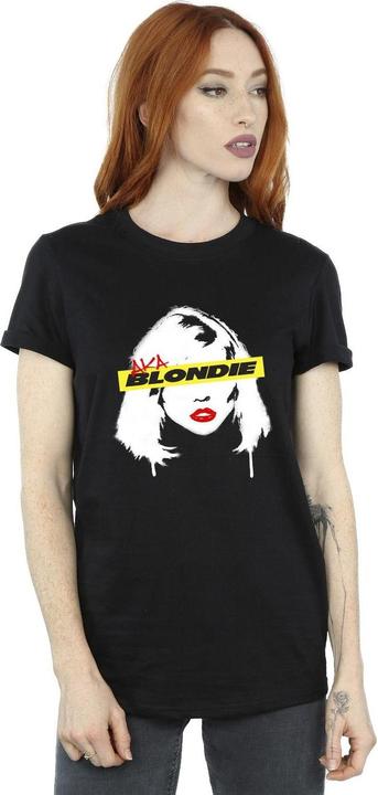 Actual product image Blondie Womens/Ladies Face Graffiti Cotton Boyfriend T-Shirt (L)