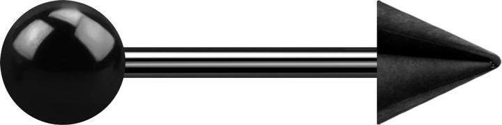 Star Piercing Micro Barbell schwarz mit Kugel und Cone (Titan G23, ohne Messing)