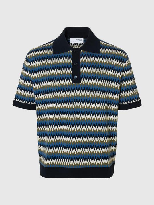 Produktbild Selected Homme Kurzärmeliges Polohemd aus Strick (M)