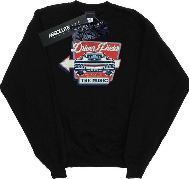 Image du produit Supernatural - Sweat DRIVER PICKS THE MUSIC - Femme (S)