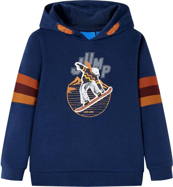 Produktbild VidaXL Kinder-Kapuzenpullover Marineblau 128,Material: 92 (128)
