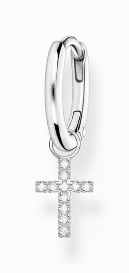 Image du produit Thomas Sabo Créole simple avec pendentif croix argent (Argent 925)