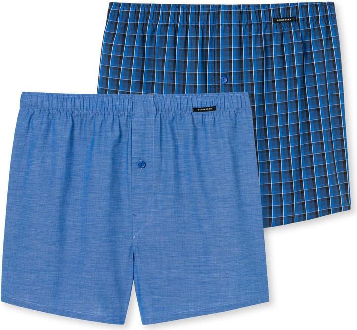 Schiesser 2er Pack Web Boxershorts