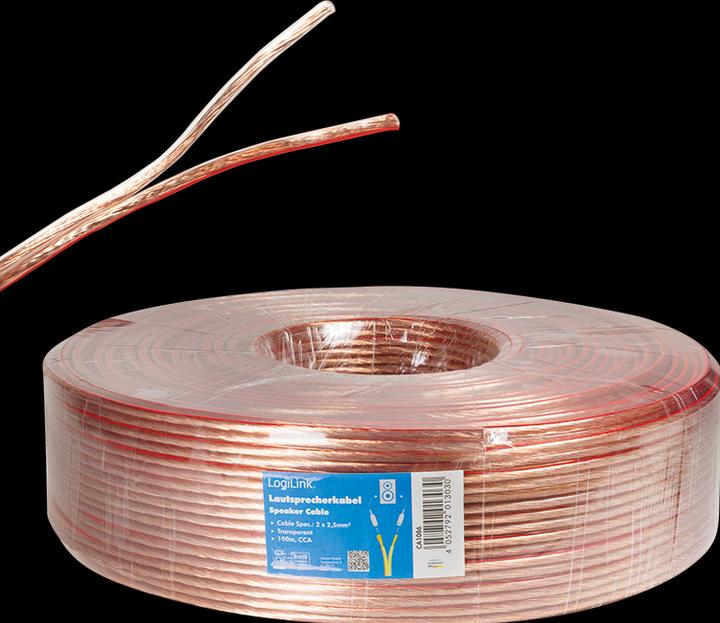 Immagine prodotto LogiLink CA Cavo per altoparlanti (100 m, 2.50 mm².)