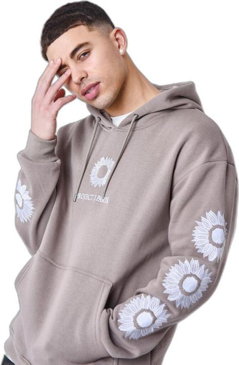 Immagine prodotto Project X Paris Felpa con cappuccio con girasole ricamato (M)