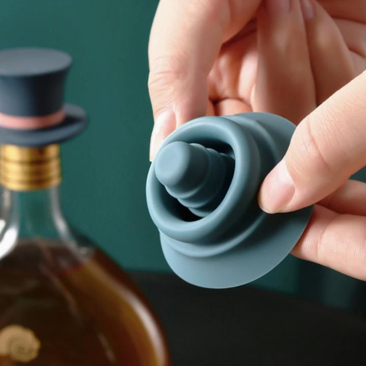 Produktbild Homerely Weinstopper und Verschluss Magic Hat blau (Weinverschluss)