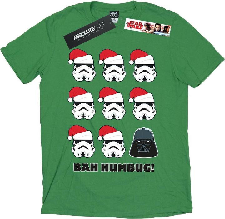 Actual product image Star Wars Mens Christmas Humbug T-Shirt (L)