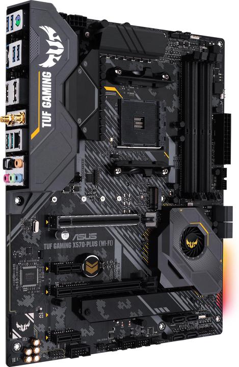 Actual product image ASUS TUF Gaming X570-Plus (WI-FI) (AM4, AMD X570, ATX)