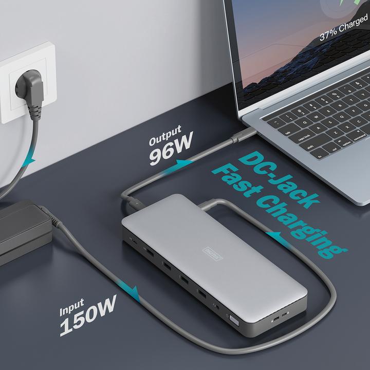 Immagine prodotto Digitus Docking station USB-C, 13 porte (USB-C, 13 Porti)