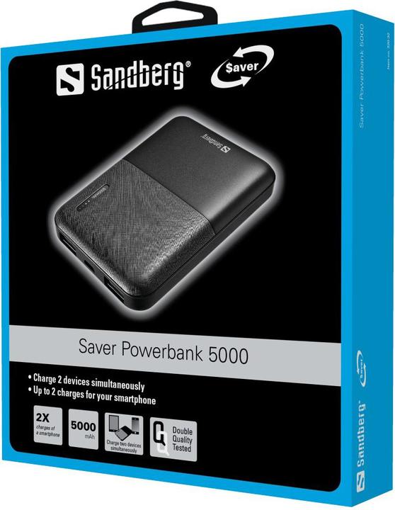 Actual product image Sandberg Saver (5000 mAh, 5 W, 18.50 Wh)