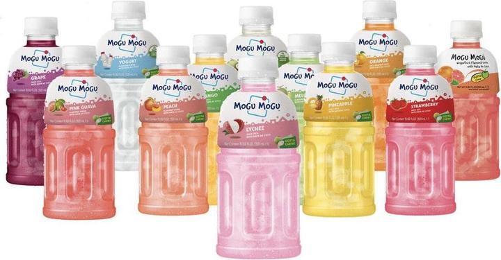 Immagine prodotto Mogu mogu Bevanda aromatizzata BLACKCURRANT con Nata De Coco crate (24 x 32 cl)