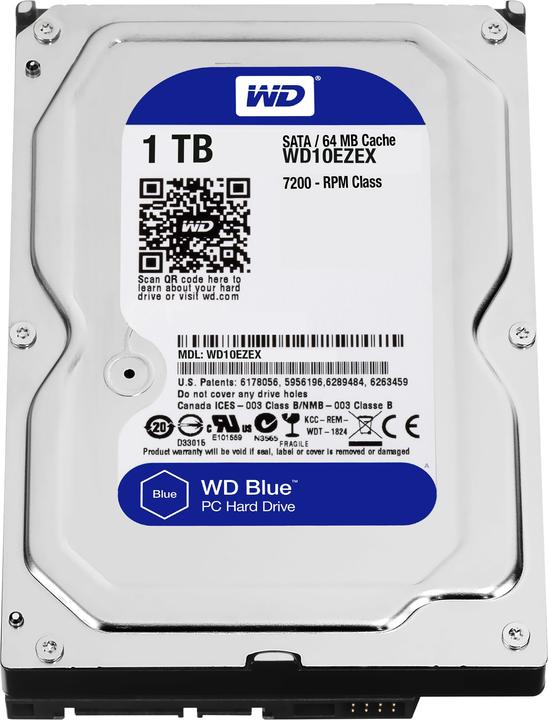 Actual product image WD Blue 7200rpm (1 TB, 3.5", CMR)