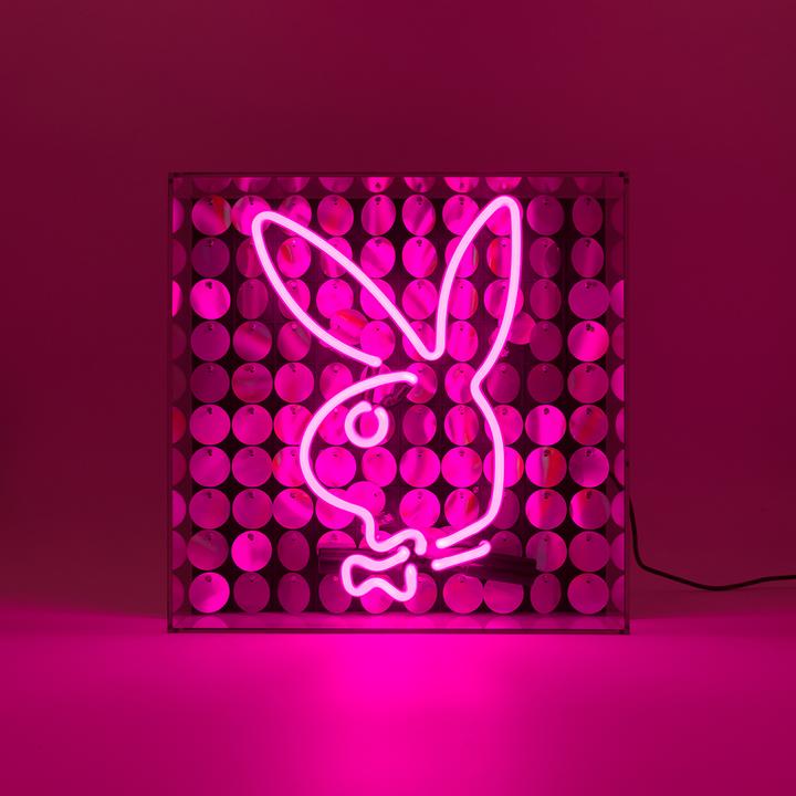 Actual product image Locomocean Acrylic box neon - Playboy Disco Bunny pink