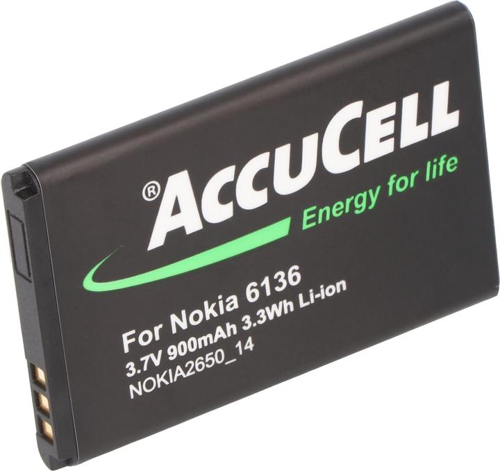 Image du produit AccuCell Batterie Nokia 6131, BL-4C