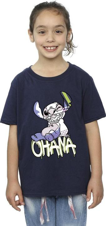 Image du produit Disney - T-shirt LILO AND STITCH OHANA GRAFFITI - Fille (152, 158)