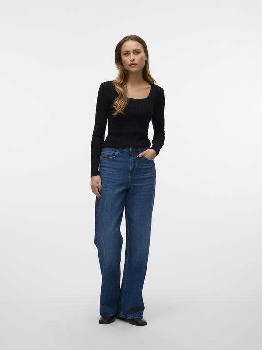 Immagine prodotto Vero Moda VMREBECCA Super High Rise Weiter Beinschnitt Jeans Straight-Fit (W32/L32)