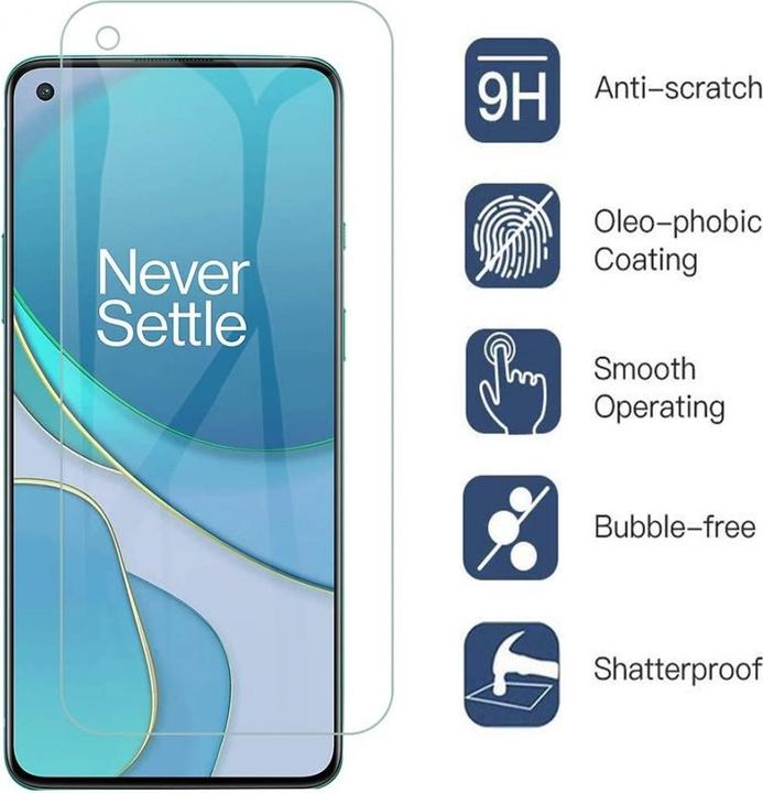 Image du produit Screenguard OnePlus 8T Protection en verre blindé Case Friendly Design (1 pièce(s), OnePlus 8T)
