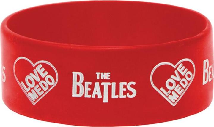 Actual product image The Beatles Love Me Do Silicone Wristband (100% synthetic material)