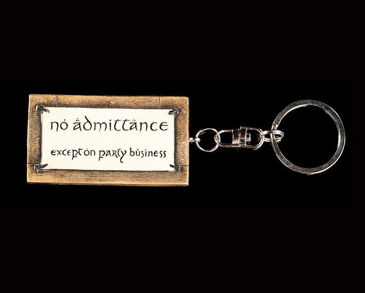 Produktbild Weta Workshop Le Seigneur des Anneaux porte-clés No Admittance 6 cm