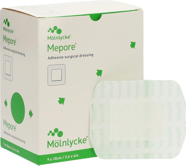 Actual product image Mepore Wundverband 10x9cm Wundkissen 6x5cm (50 x)