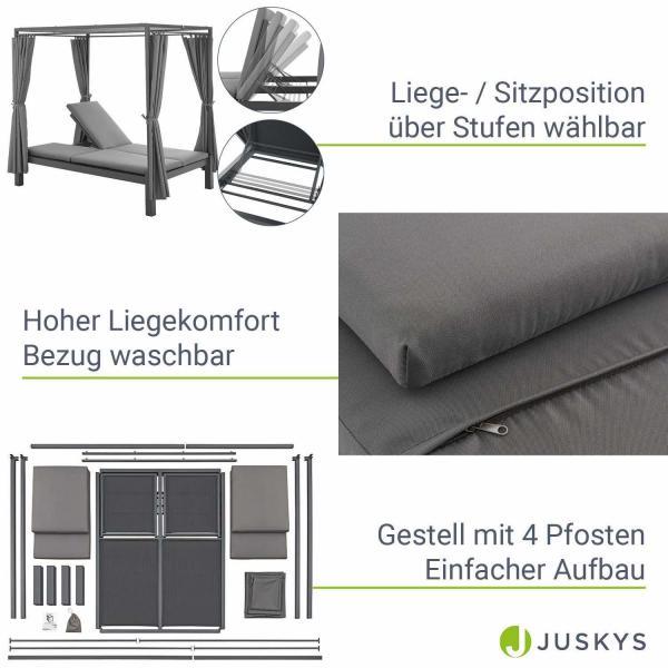 Actual product image Juskys Double lounge bed Crete