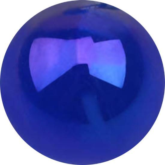 Image du produit Star Piercing Boule Micro recouverte de métal bleu foncé (Acrylique, sans laiton)