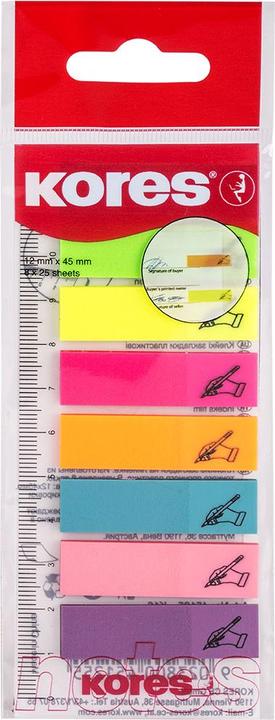 Image du produit Kores Bandes d'index de feuillets avec "Signez ici (12 x 45 mm)