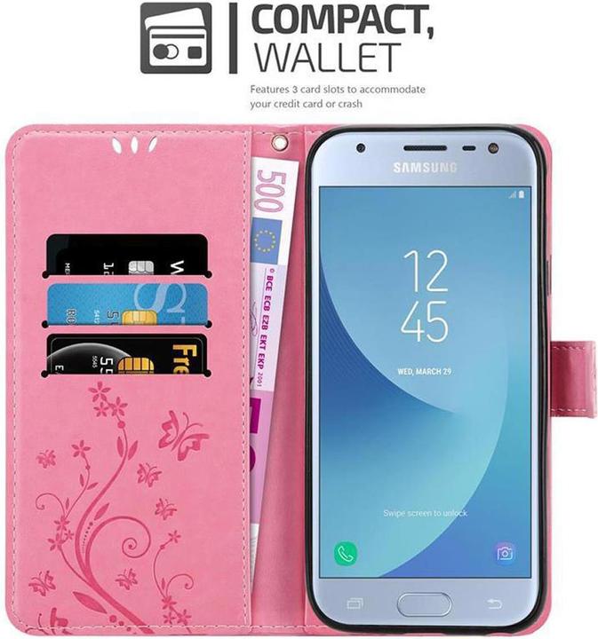 Image du produit Cadorabo Couverture du livre de fleurs (Samsung Galaxy J3 2017 (version US))