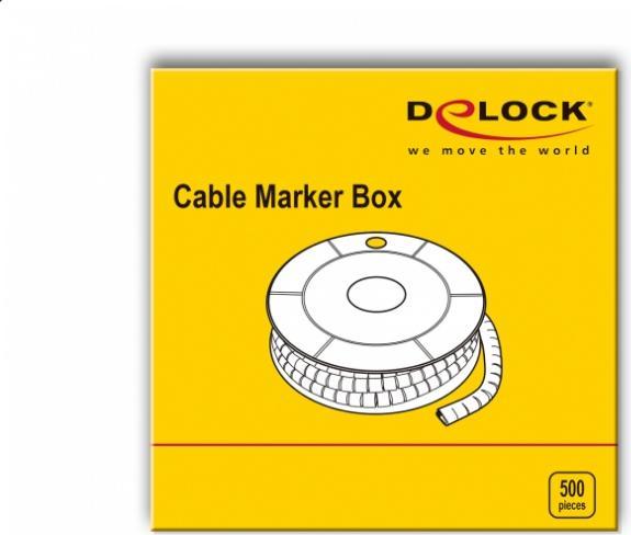 Productafbeelding Delock Kabelidentificatie nr. 0, geel 500 stuks