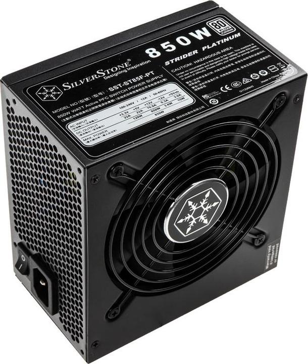 Image du produit Silverstone SST-ST85F-PT Strider 80 PLUS Platinum modulaire - 850 Watt (850 W)
