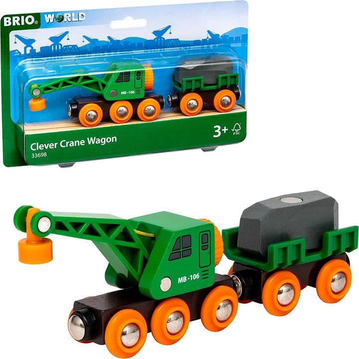 Produktbild Brio Kranwagen mit Anhänger