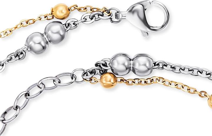 Image du produit Engelsrufer Chaîne de cheville Dots Bicolor (Acier inoxydable, 27 cm)