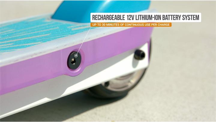 Actual product image Razor E-Scooter E Party Pop White/Purple (12 km/h, 6 km, 80 W)