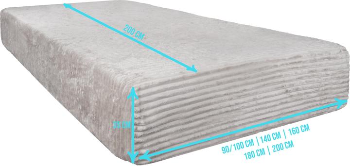 Produktbild Aspero 2 Spannbettlaken aus Streifen-Flanell Parana (180 x 200 cm)