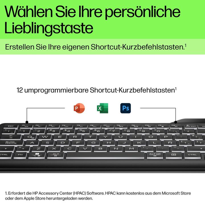 Actual product image HP 400 BL WD KBD Germany - German locali (DE, Cable)