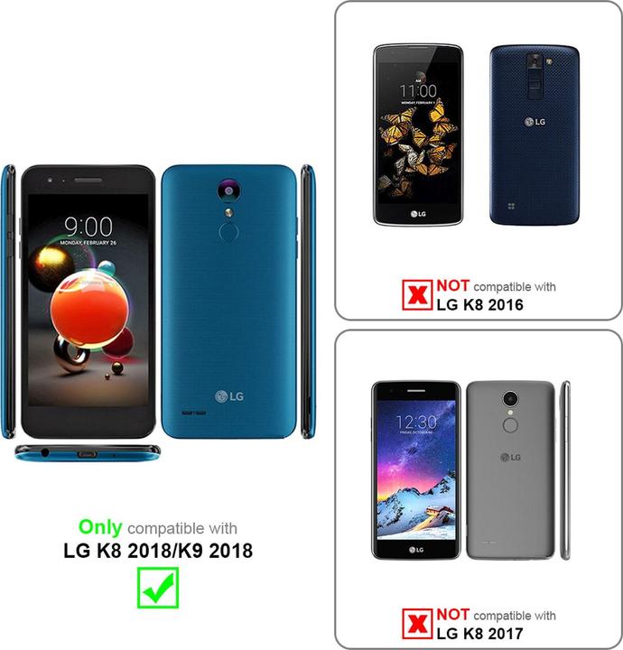 Actual product image Cadorabo display protection glass (1 Piece, LG K9)