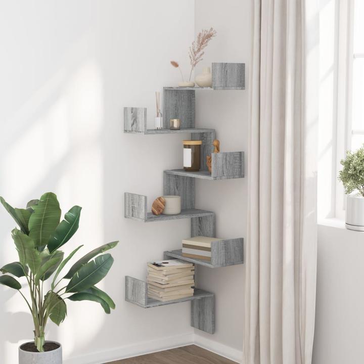 Produktbild VidaXL Wand-Eckregal (45 x 45 x 147 cm)