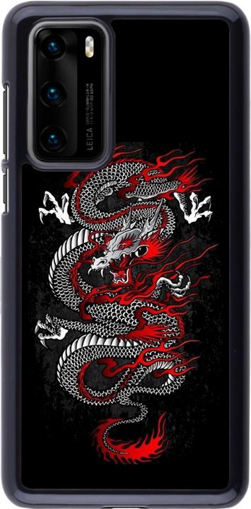 Produktbild PhoneLook Hülle Japanese style Dragon Tattoo Red Black (Huawei P40)