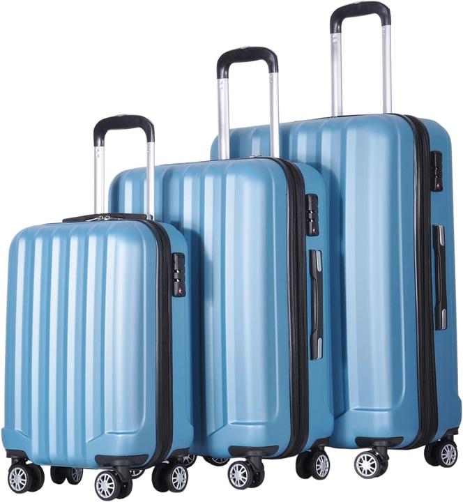 Produktbild Beibye Reisekofferset, Ice Blue (115 l, M (50 - 90l), L (90 - 115l), XL (ab 115l))