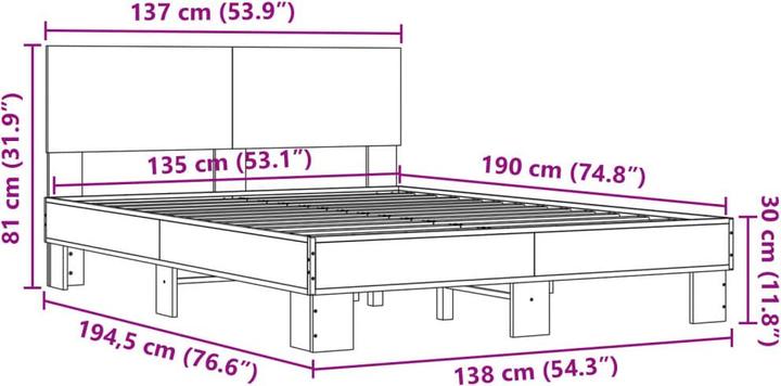 Produktbild VidaXL Kanika (135 x 190 cm)