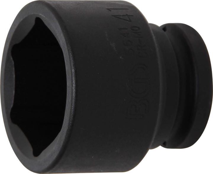 BGS Kraft-Steckschlüssel-Einsatz Sechskant | Antrieb Innenvierkant 20 mm (3/4") | SW 41 mm (41 mm)