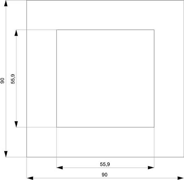 Immagine prodotto Siemens DELTA miro frame 1-fold colore carbonio metallizzato dimensioni 90x 90mm